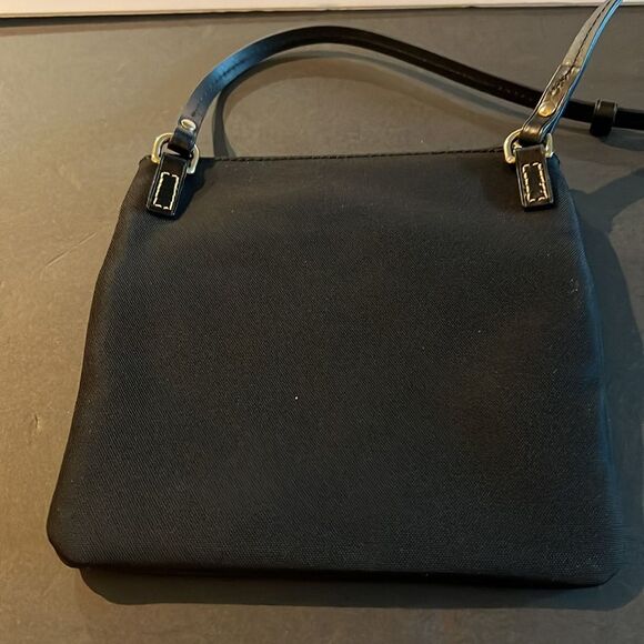 COPY - Dooney and Bourke NWOT Black Nylon and Leather Crossbody Triple Zip. P8 - Picture 4 of 5